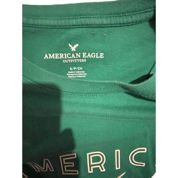 American Eagle Green Ombré T-Shirt  S - Picture 4 of 7